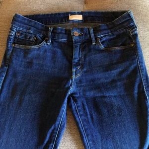 MOTHER The Looker Crop Dark Wash